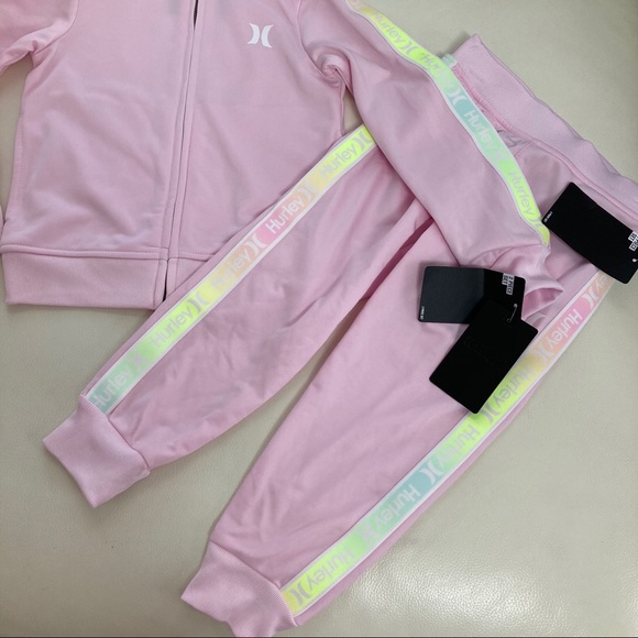 Hurley girl cute neon pink pants set 2271 - Picture 3 of 5